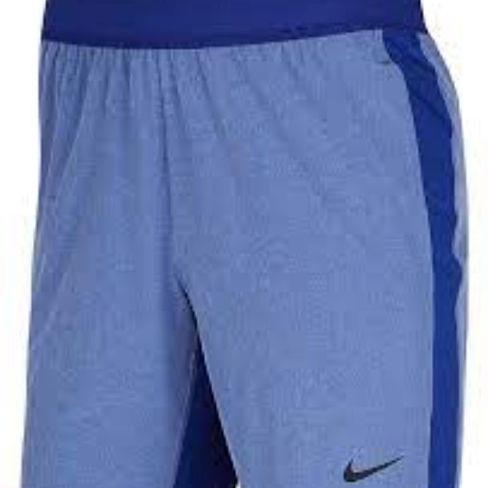 NIKE Flex Training Shorts Boys size S Blue Colorblock Lightweight 193655137143